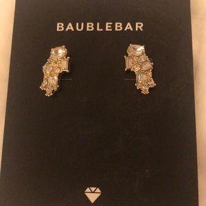 Bauble Bar crystal cluster earrings